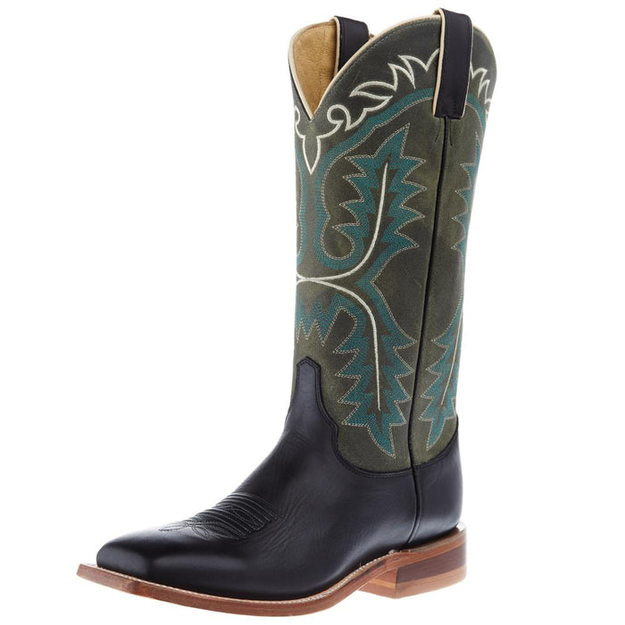 Women`s Stella Black 13 In Blue Top Cowgirl Boot