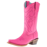 Kids Fuchsia Leather Embroidery 11 In Pink Nappa Shahara Top Boot