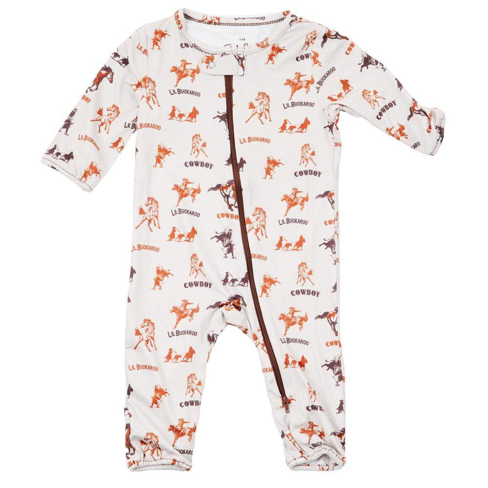 Cowboy Hardware Infant Buckaroo Cowboy Print Sleeper