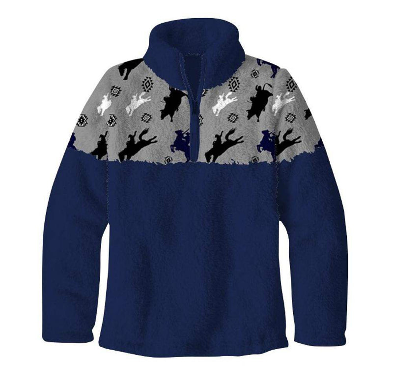 Shea Baby Boys Blue Roughstock Print Pullover