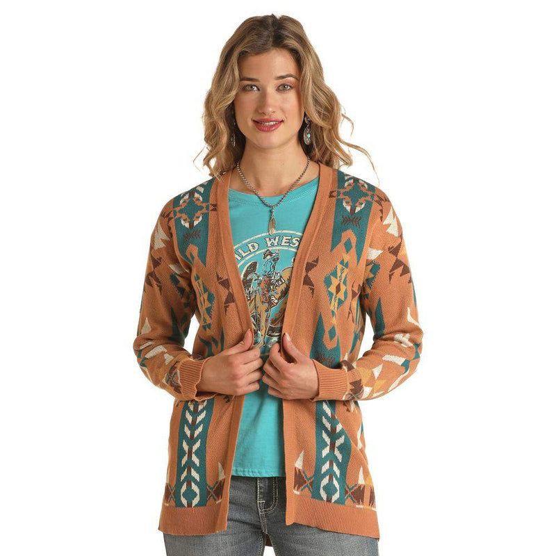 Panhandle Womens Open Front Sweater Cardigan