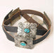 Turquoise Concho Leather Belt