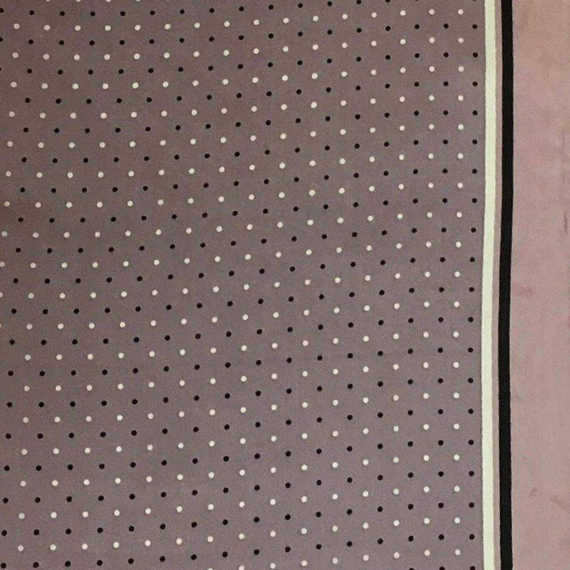 Wyoming Traders Mauve Cowboy Multi Polka Dot Silk Scarf