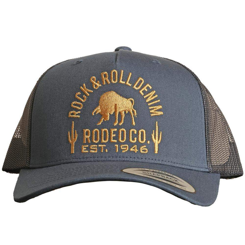 Rock & Roll Denim And RR Curved Trucker Cap