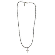 Tiny Cross Navajo Pearl Necklace