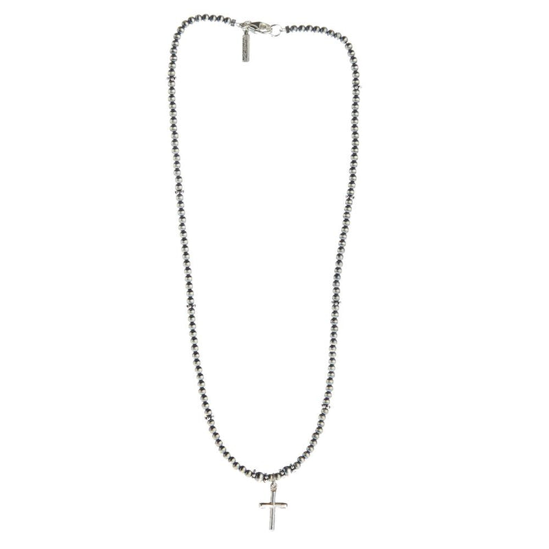 Tiny Cross Navajo Pearl Necklace