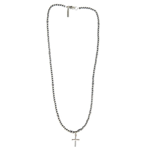 Tiny Cross Navajo Pearl Necklace