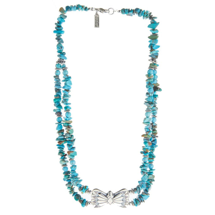 Bow Concho Turquoise Necklace
