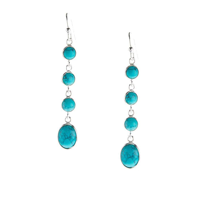 Paige Wallace Turquoise Dangle Earrings