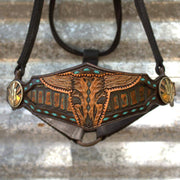 Kk Leathers Copper Gator Desert Dweller Bronc Noseband Nylon Horse Halter
