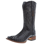 Men's Black Caiman Tail Print 12in Black Top