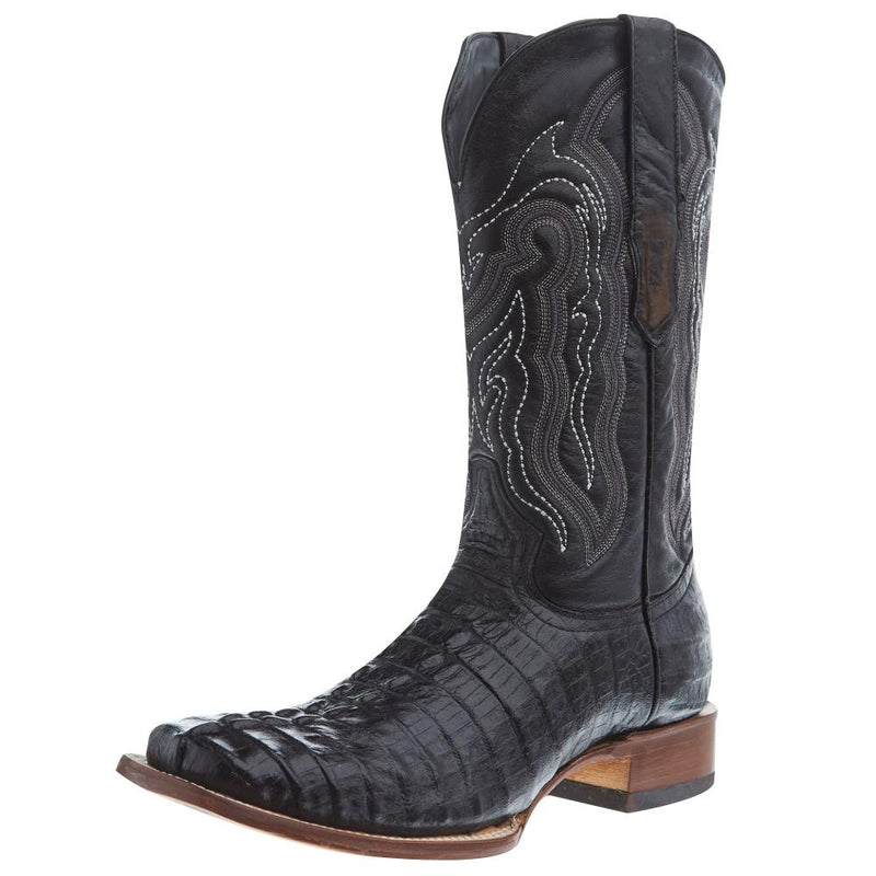 Men's Black Caiman Tail Print 12in Black Top