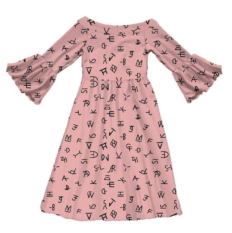 Shea Baby Girl's Pink Brand Print Dress