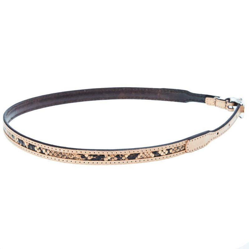 MF Natural Snake Skin Hat Band