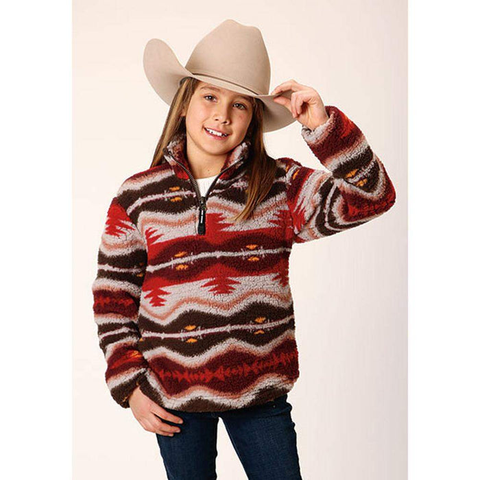 Girl's Aztec Blanket Polar Fleece
