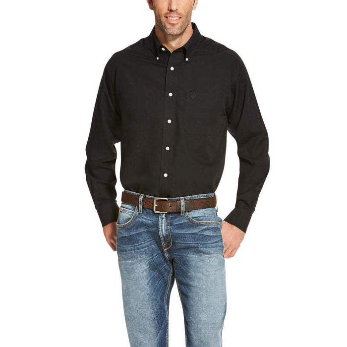 Ariat Mens Wrinkle Free Black Shirt
