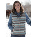 Women's Brown Reversible Vest