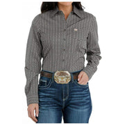 Cinch Womens Grey Long Sleeve Print