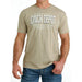 Cinch Mens Short Sleeve Khaki Tee