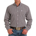 Cinch Mens Red Black Print Shirt