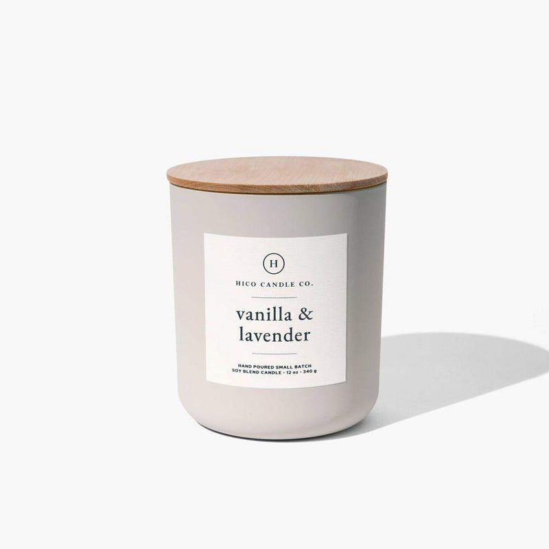 Hico Candle Co . Vanilla and Lavender 12 oz. Candle