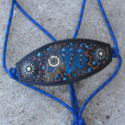 Royal Blue War Horse Bronc Noseband Rope Halter