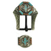 Turquoise Resin Cactus 3/4 inch Buckle Set
