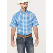Wrangler Men's Riata Plaid Print Button Down Shirt