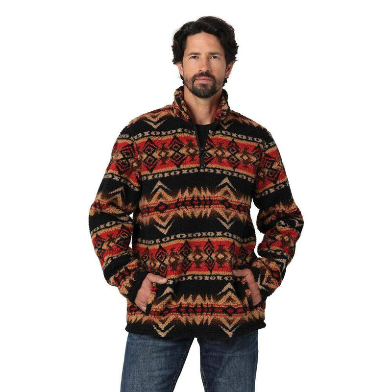 Wrangler Men's Heavyweight 1/4 Zip Sherpa Pullover