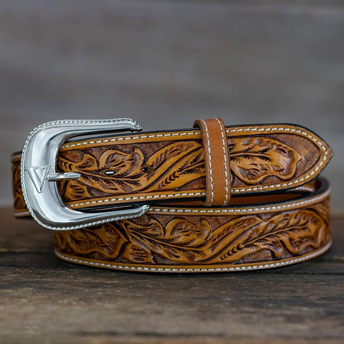 1" Russet Tooled Leaf