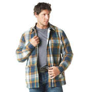 Wrangler Men's Sherpa Lined Flannel Shirt Jacket