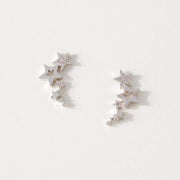 La Joul Wyatt Silver Star Cluster Stud Earring