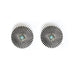 West And Company Silver Burst Burst with Turq Accent Earring