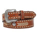 Mens Nocona Baskeweave Lacing Belt