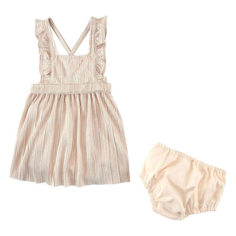 Wrangler Little Girl's Pleated Pinafore Dress