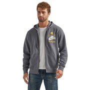 Wrangler Men's Graphic Logo Full Zip Hoodie