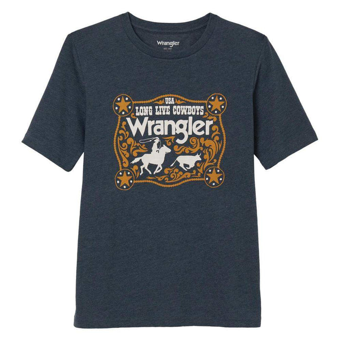 Boy's Navy Buckle Tee