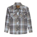 Wrangler Boy's Grey Plaid Shirt