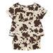 Baby Girl Cowhide Top and Bloomer Set