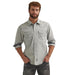 Mens Long Sleeve Modern Fit Grey Shirt
