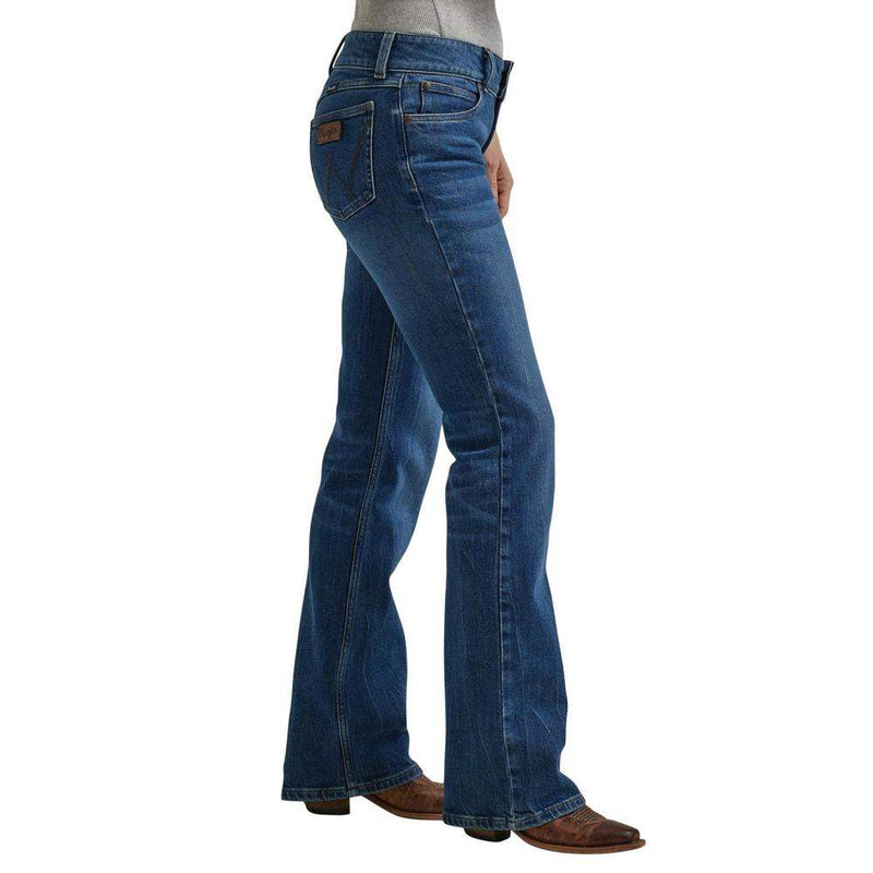 Wrangler Women's Retro Mae Mid Rise Bootcut Jeans