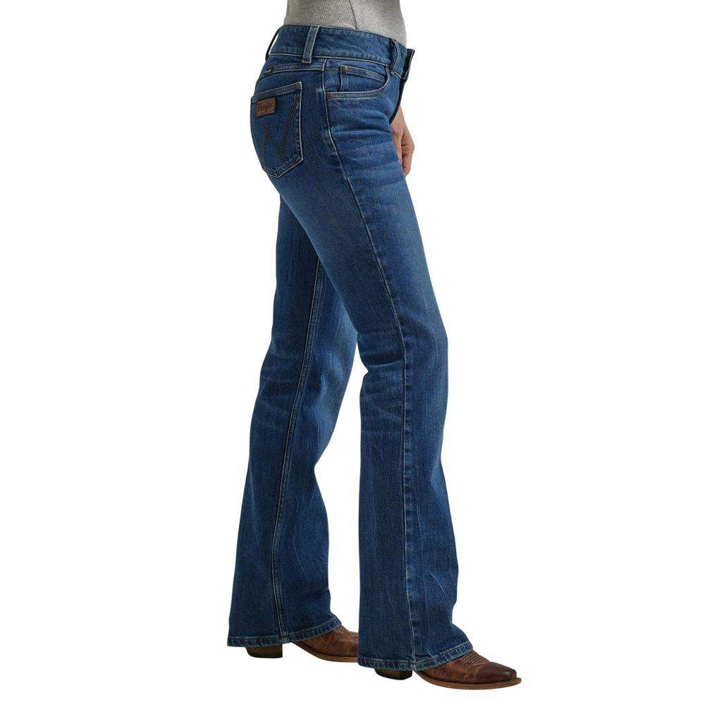 wrangler retro women's light wash high rise germaine bootcut jeans