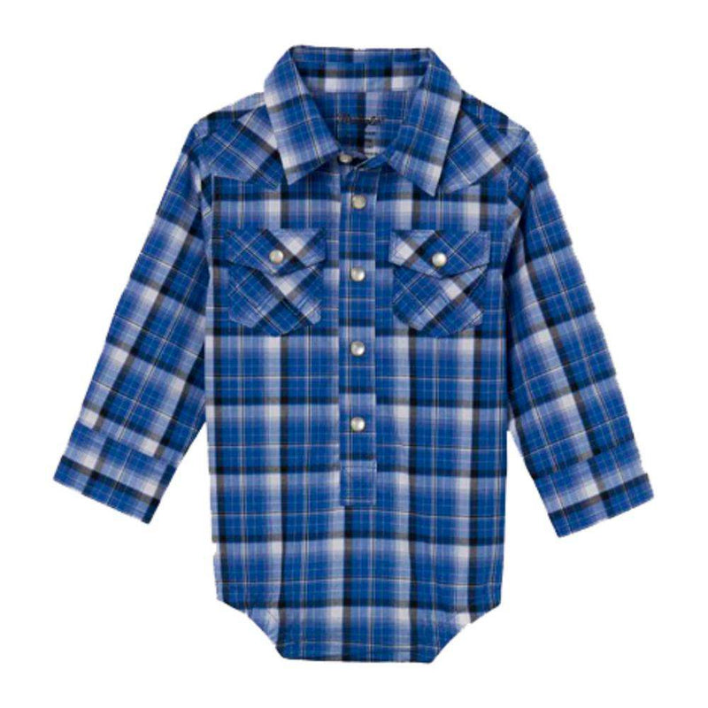 Little Boy Long Sleeve Plaid Western Shirt