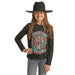 Rock & Roll Denim Girls Long Sleeve Graphic Tee