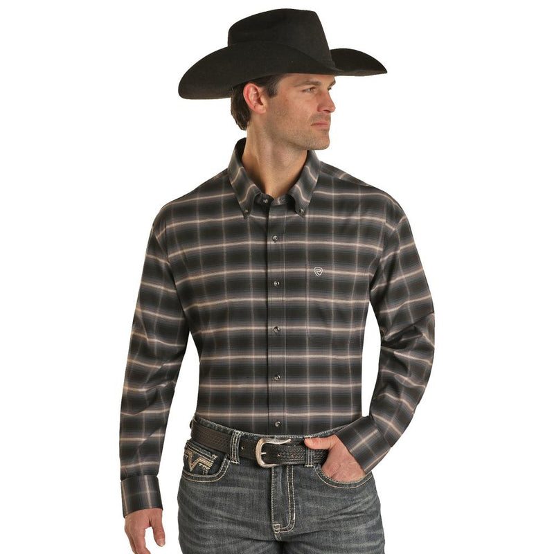 Mens Micro Twill Plaid