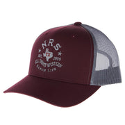 All Things Western Embroidered Maroon and Grey Cap