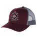 All Things Western Embroidered Maroon and Grey Cap