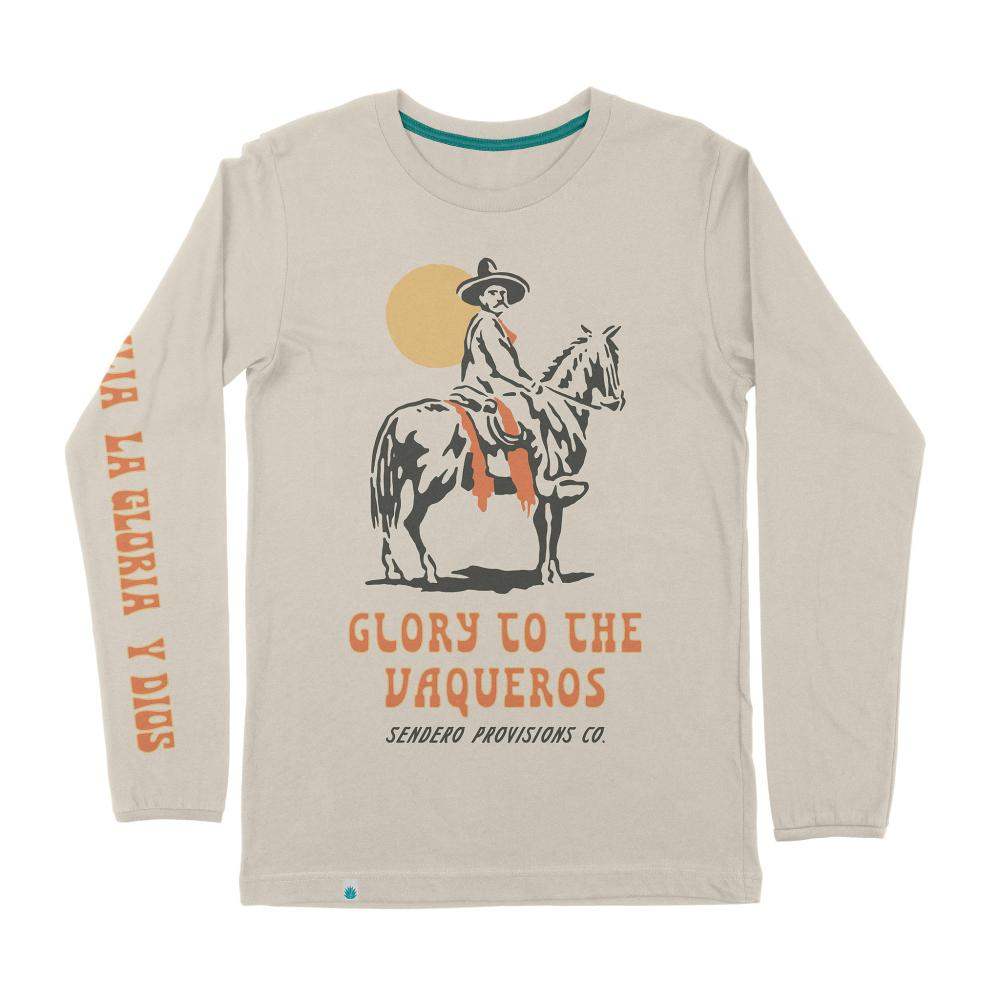 Sendero Provisions Co Men's Glory To The Vaqueros Tan Long Sleeve T-sh