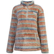 Hooey Ladies Pink and Green Fleece Pullover