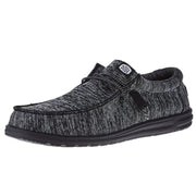 Mens Black/Black Wally Sport Knit Casual
